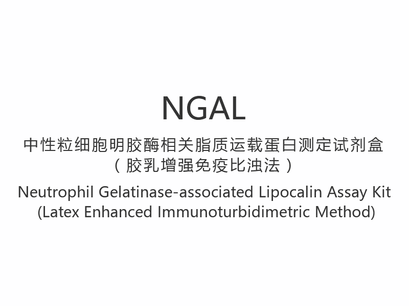 【NGAL】 Súprava lipokalínového testu spojená s neutrofilnou gelatinázou (latexová vylepšená imunoturbidimetrická metóda)