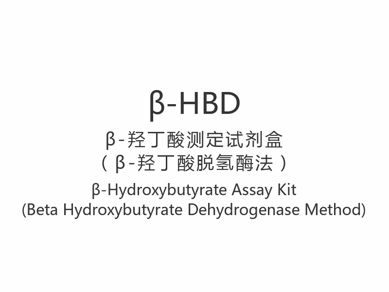 Testovacia súprava 【β-HBD】β-Hydroxybutyrát (metóda beta hydroxybutyrát dehydrogenázy)